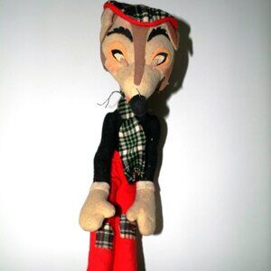 COPY - 1930's Straw Filled Vintage Made in Japan Big Bad Wolf